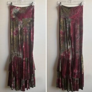 Open Hands By Kantha Bae Tie Dye Flare Pull on Pants